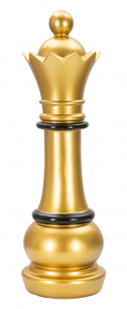 Figurina Queen, Rasina, Auriu/Negru, 50x15x15 cm [1]