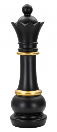 Figurina Queen, Rasina, Negru/Auriu, 50x15x15 cm [1]