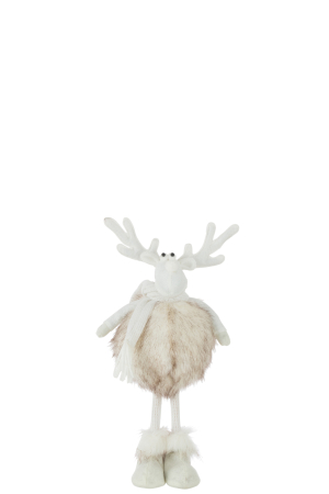 SALE % - Figurina Reindeer Standing, Rasina, Bej, 15x15x32 cm