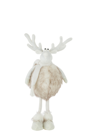 Decoratiuni - Figurina Reindeer Standing, Rasina, Bej, 20x20x42 cm
