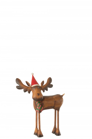 Decoratiuni - Figurină, Ren, Xmas Hat Mix L