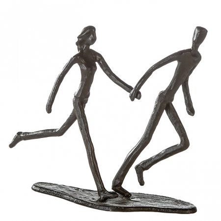 Dragobete - Figurina RUNNING, metal, 18x17X7 cm
