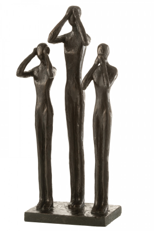 De colectie - Figurina See/Hear/Speak, Rasina, Maro, 18.5x41x12 cm