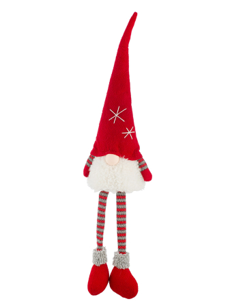 Decoratiuni - Figurina sezand pe margine, Imp, „Waldemar”, Material textil, rosu, PU 2, L. 17 cm, L. 22 cm, H 59 cm