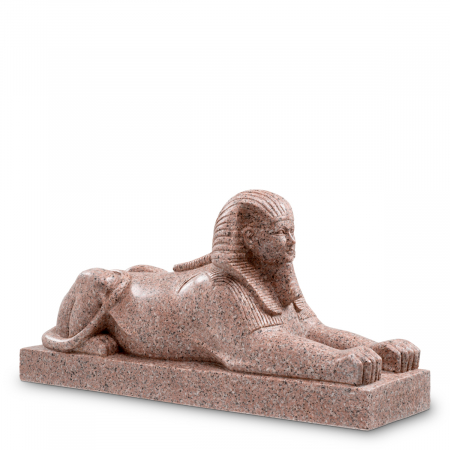 Figurină Sfinx din granit Hatshepsut, Dims: W. 59 | D. 16.5 | H. 28  (CM)