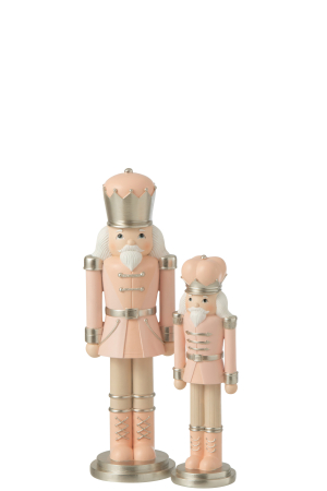 Figurină, Spărgătorul de nuci, Rășină roz/Alb L [1]