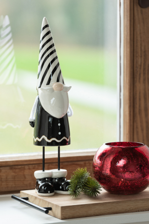 Figurina Standing Stripes, Ceramica, Multicolor, 12x10.5x41.5 cm [1]