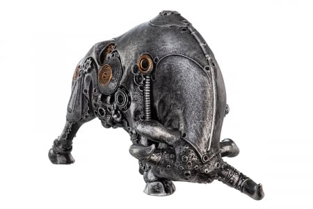 Figurina Steampunk Bullfight, Rasina, Argintiu/Auriu, 22x14x11 cm [2]