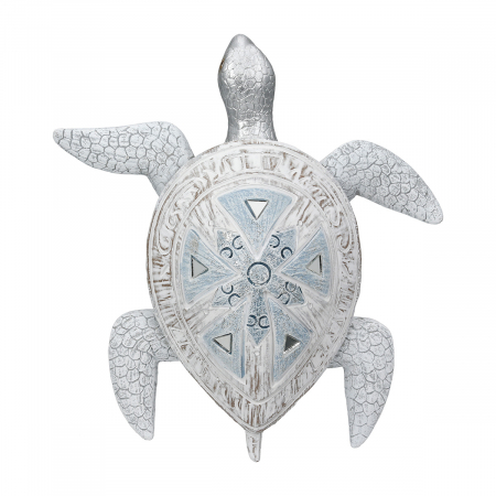 Figurină, Țestoasă, Azuro, Polirășină, alb, PU 2, L. 26 cm, L. 24,5 cm, H. 8 cm [2]