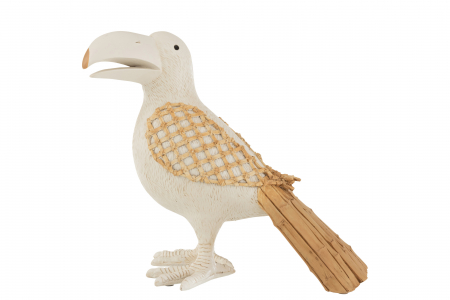 SALE % - Figurina Toucan, Rasina, Natural, 32.5x32x19.5 cm