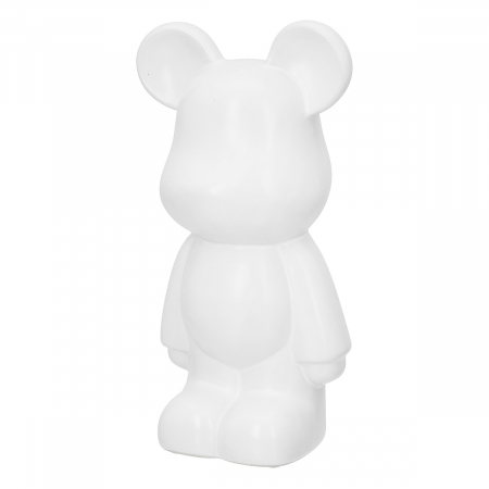 Modern - Figurină, Urs, Ceramica, alb, PU 2, L. 11 cm, L. 14 cm, H. 26 cm