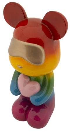 Figurina, Ursulet de plus curcubeu 22,5x17,5x42,5 cm [5]