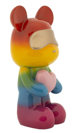 Figurina, Ursulet de plus curcubeu 22,5x17,5x42,5 cm [1]