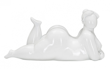 Figurina Woman Yoga, Rasina, Alb, 16x32x16 cm [1]