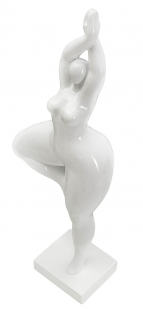 Figurina Woman Yoga, Rasina, Alb, 45.8x16x9 cm [5]