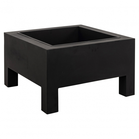 TERASA SI GRADINA - Șemineu Nerium pentru exterior (negru), Dims: 40.0 x 70.0 x 70.0 cm