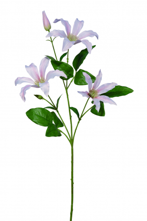SALE % - Floare artificiala CLEMATIS, Fibre sintetice, Multicolor, 65 cm