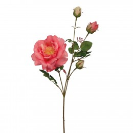 SALE % - Floare artificiala ROSE, Fibre sintetice, Multicolor, 64 cm