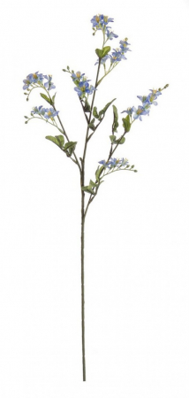 SALE % - Floare decorativa, plastic, albastru, 75cm