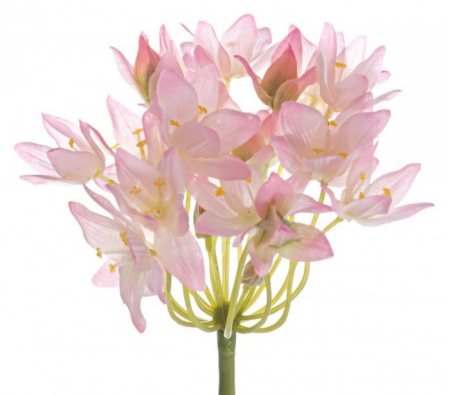 Floare decorativa, plastic, roz, 77cm [1]