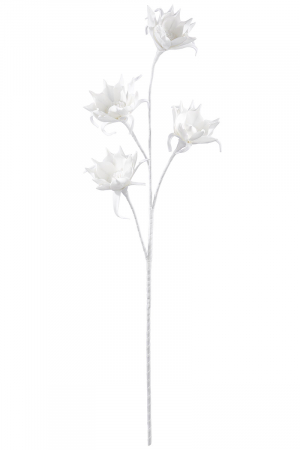 SALE % - Floare decorativa spuma, Bianco