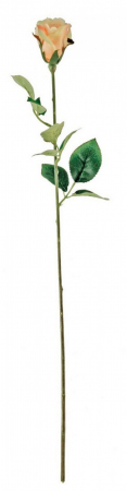 IN STOC - Floare decorativa, tesatura, polietilena si sarma de fier, roz, 8x61cm