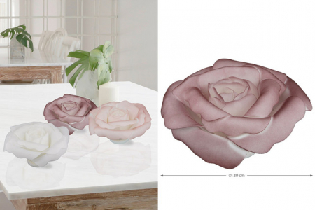 SALE % - Floare spuma, ROSE HEAD, Plastic, 10X20 cm