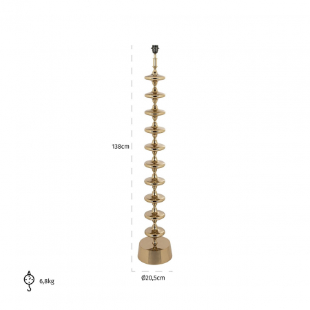 Lampa de podea Jane auriu (Auriu) [1]