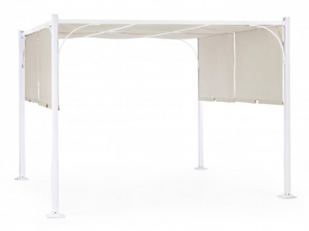 SALE % - Foisor SLIDE, metal, alb, 300x300x225cm