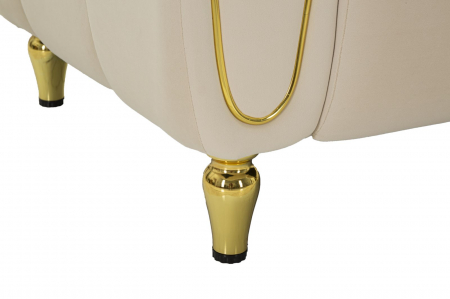 Fotoliu, ALMA, crem, pernă inclusă 97x81x71 cm [6]