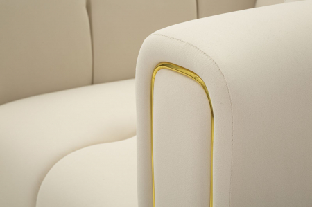 Fotoliu, ALMA, crem, pernă inclusă 97x81x71 cm [5]