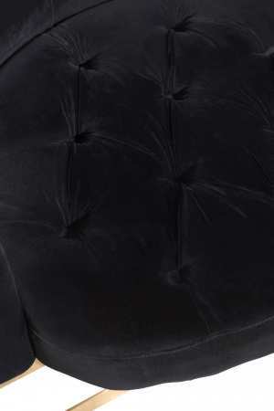 Canapea Wilson, Metal/Catifea, Auriu/Antracit, 90x76x74 cm [6]