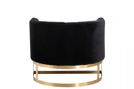 Canapea Wilson, Metal/Catifea, Auriu/Antracit, 90x76x74 cm [3]