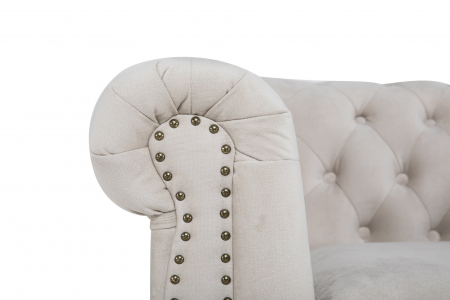 Fotoliu Chesterfield, Bej, 94x80x86 cm [4]
