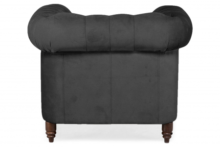 Fotoliu Chesterfield, Gri, 94x80x86 cm [3]