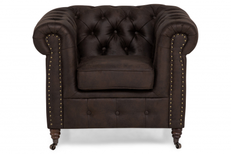 Fotoliu Chesterfield, Maro Vintage, 94x80x86 cm [2]