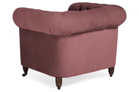 Fotoliu Chesterfield, Roz inchis, 94x80x86 cm [2]