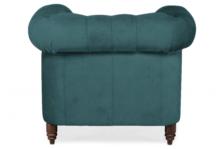 Fotoliu Chesterfield, Turcoaz, 94x80x86 cm [3]