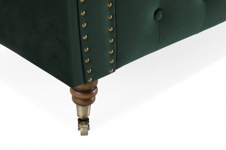 Fotoliu Chesterfield, Verde, 94x80x86 cm [6]