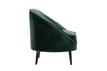 Fotoliu Elisabeth, textil verde, 86x82x70 cm [1]