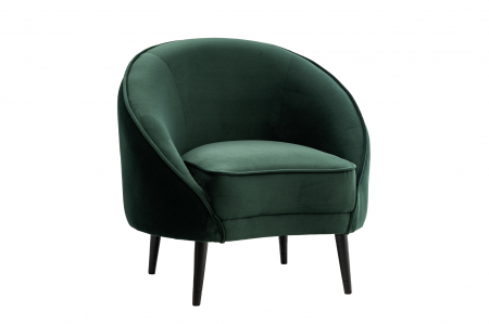 Fotolii - Fotoliu Elisabeth, textil verde, 86x82x70 cm