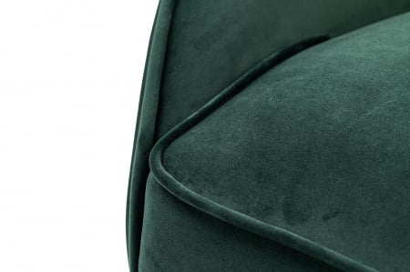 Fotoliu Elisabeth, textil verde, 86x82x70 cm [10]