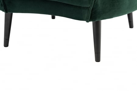 Fotoliu Elisabeth, textil verde, 86x82x70 cm [7]