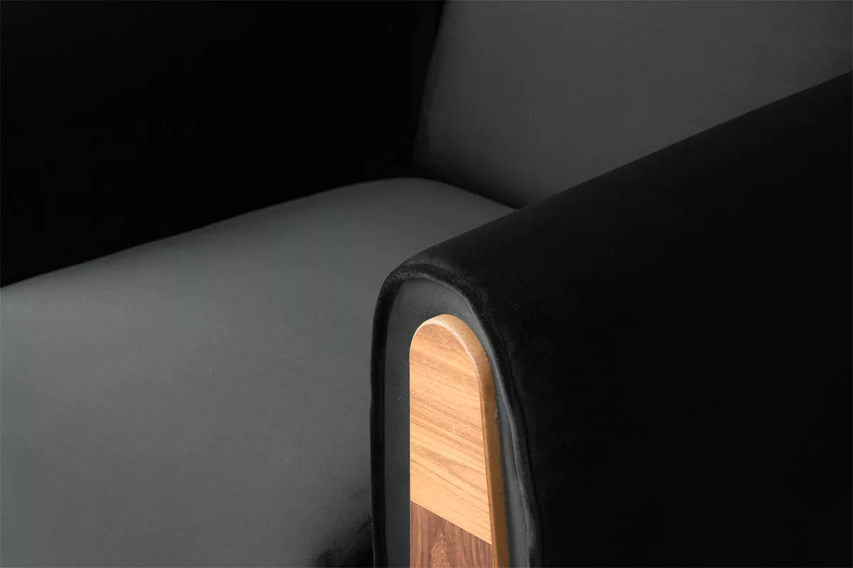 Fotoliu GUSTAVO, Lemn/Stofa, Antracit, 83x95x81 cm [3]