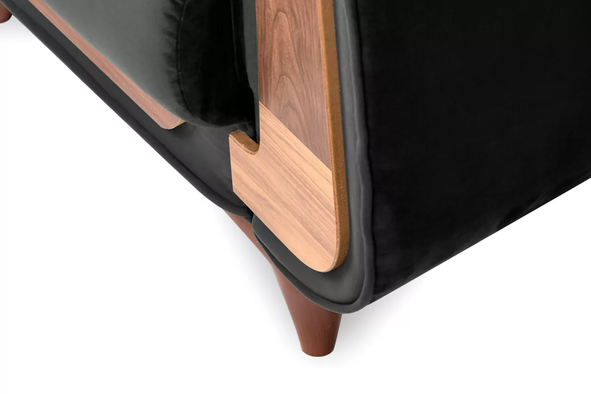 Fotoliu GUSTAVO, Lemn/Stofa, Antracit, 83x95x81 cm [4]