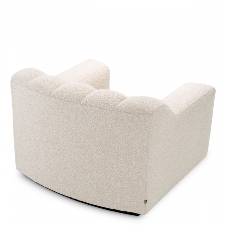 Fotoliu, Kelly bouclé crem, Dims: W. 107 | D. 96 | H. 78.5 | SD. 64 | SH. 47 | AH. 63  (CM) [4]