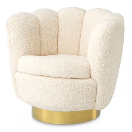 Fotolii - Fotoliu pivotant Mirage din faux shearling