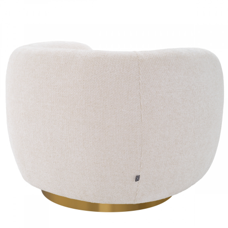 Fotoliu pivotant Roxy lyssa off-white, Dims: W. 93 | D. 80 | H. 71 | SD. 53 | SH. 45 | AH. 71  (CM) [2]