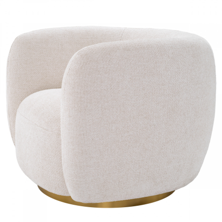Fotoliu pivotant Roxy lyssa off-white, Dims: W. 93 | D. 80 | H. 71 | SD. 53 | SH. 45 | AH. 71  (CM) [3]
