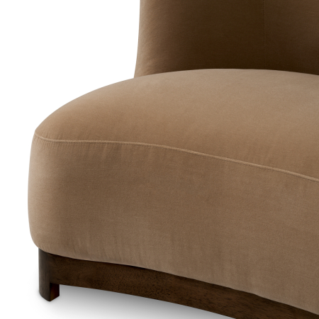 Fotoliu Stelvio cu finisaj nuc Morris Merino Camel [4]